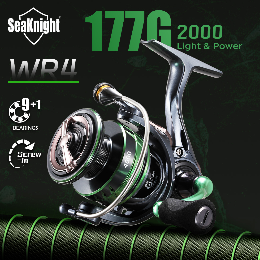 Kastking Reel Zephyr - SeaKnight Brand WR4 Series 5.2:1 9+1BB